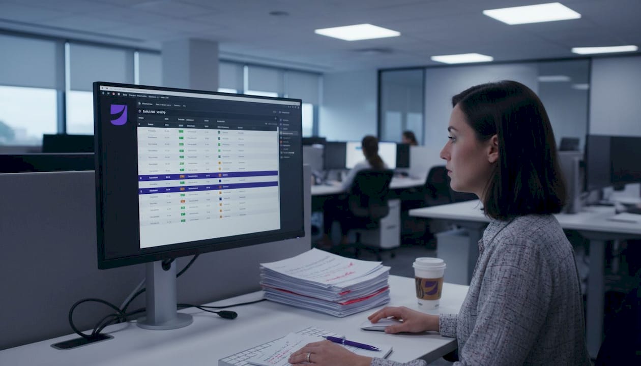Manager reviews product data quality dashboard