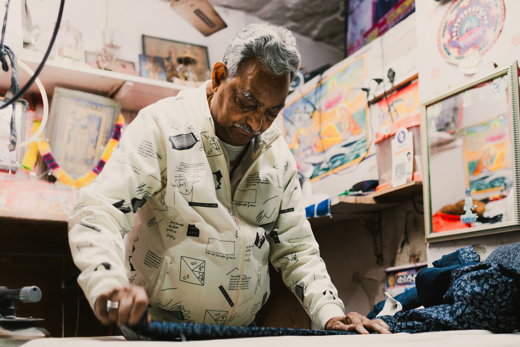 A tailor at work, Jaisalmer, Rajasthan.