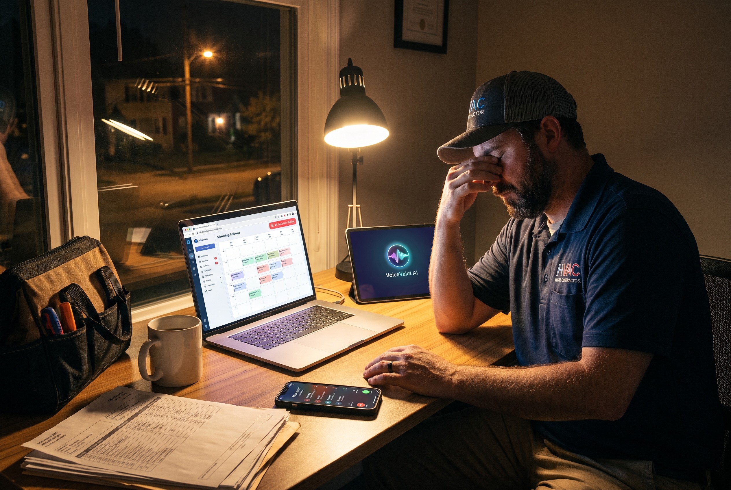 Photo illustrating: AI Receptionist for HVAC Contractors