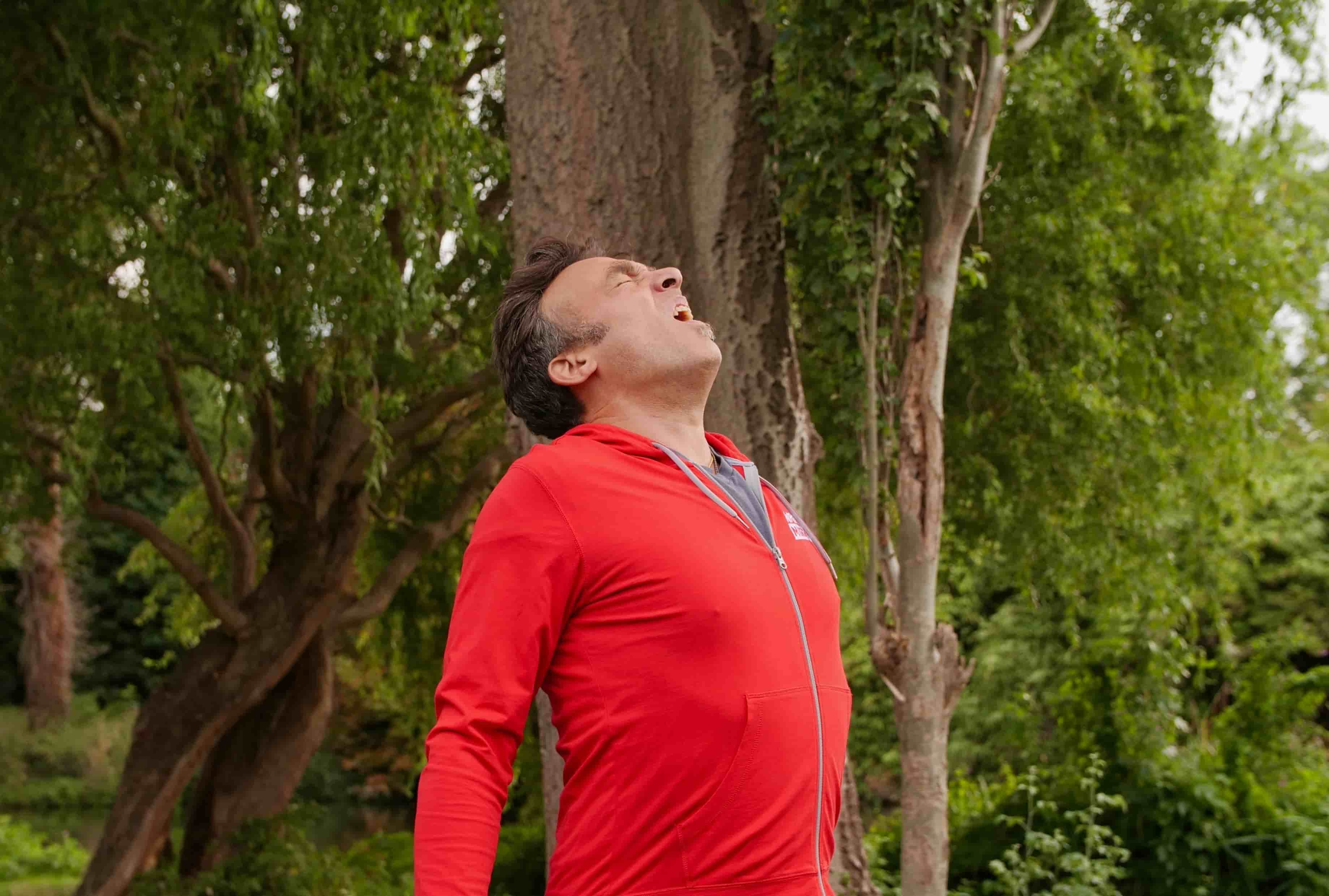A person with sudden shortness of breath suggestive of pulmonary embolism.