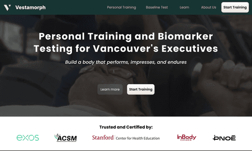 Vestamorph's Website Homepage