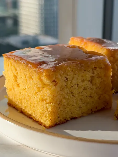 Honey Maple Glazed Cornbread