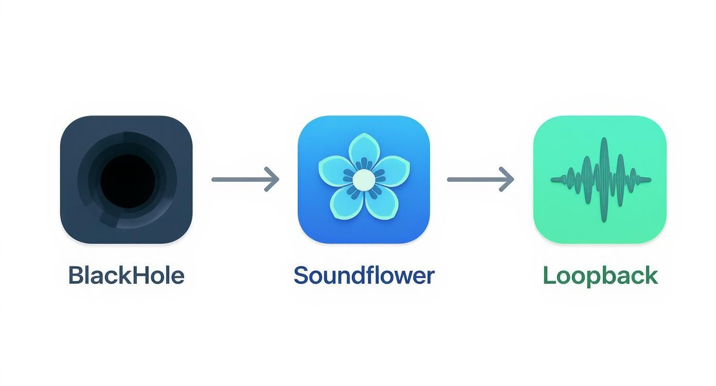 Infographic about capture internal audio mac