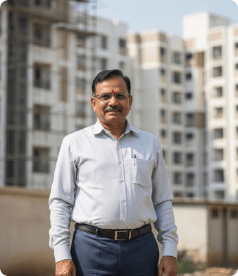 Portrait of a young man with curly hair wearing a yellow hoodie and backpack