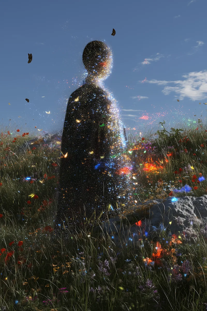 Ethereal Meadow Scene