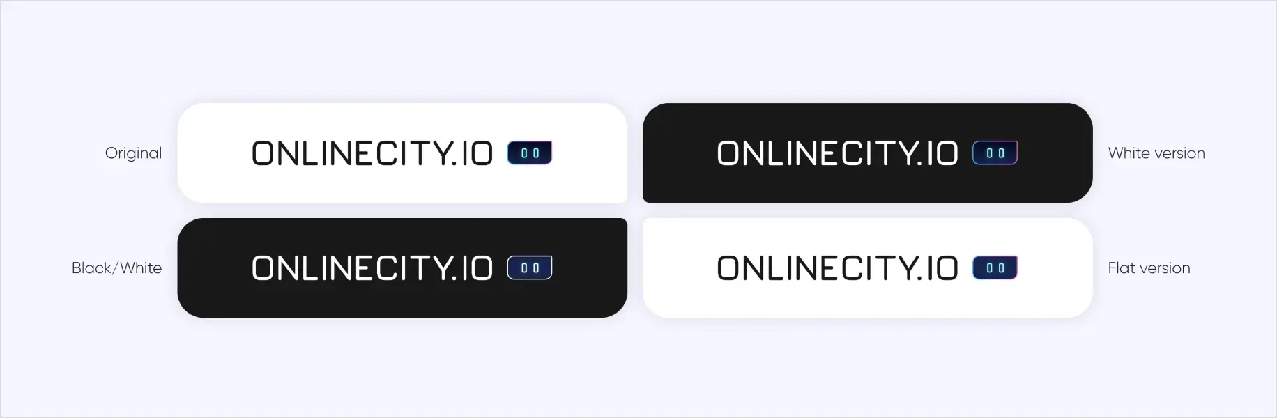 Visning af det nye ONLINECITY.IO logo