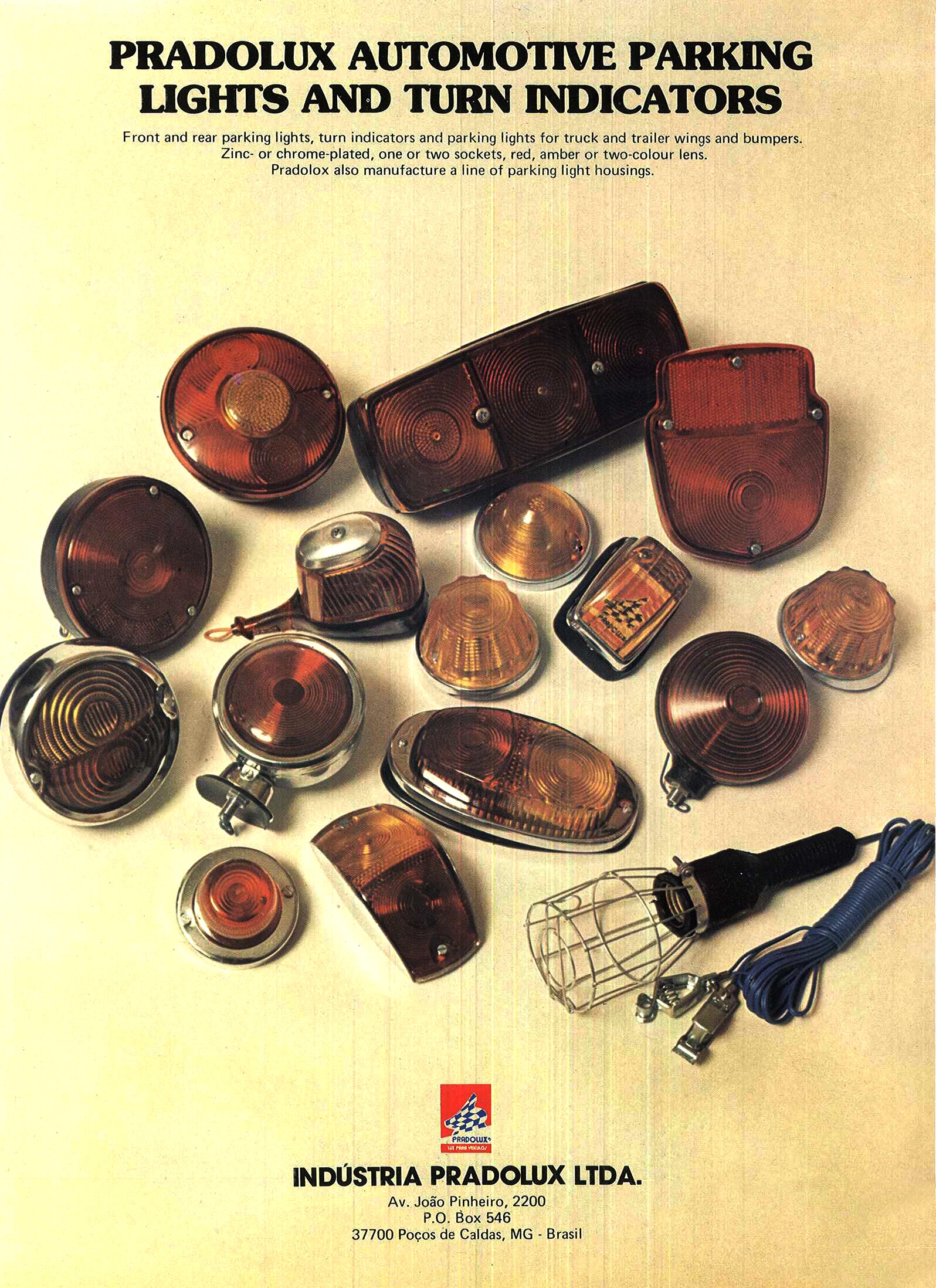 primeiros produtos Pradolux em exposição