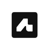 A stylized 'A' emblem in a black square background.