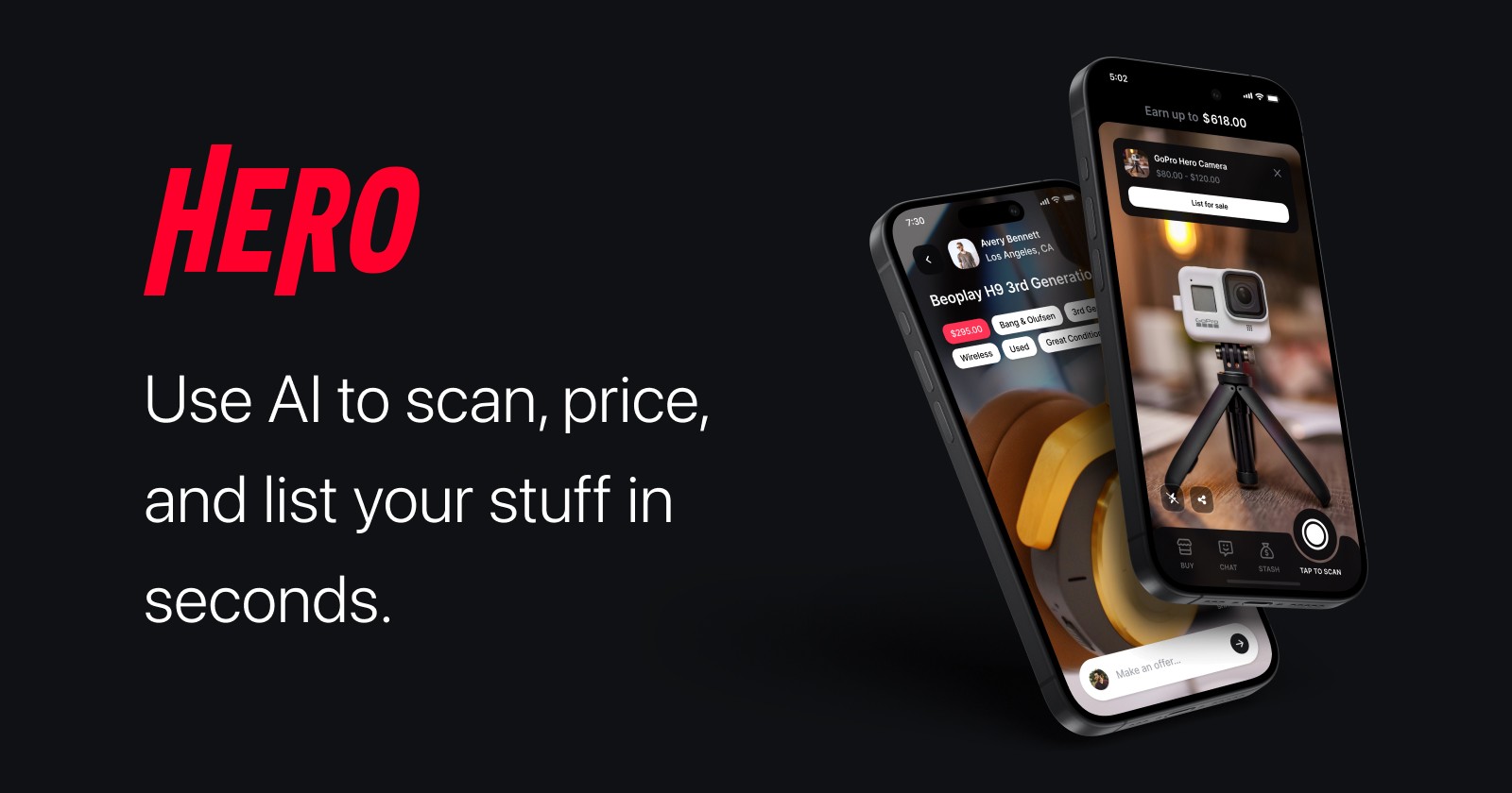 Hero – Use AI to sell faster and list instantly on Facebook Marketplace