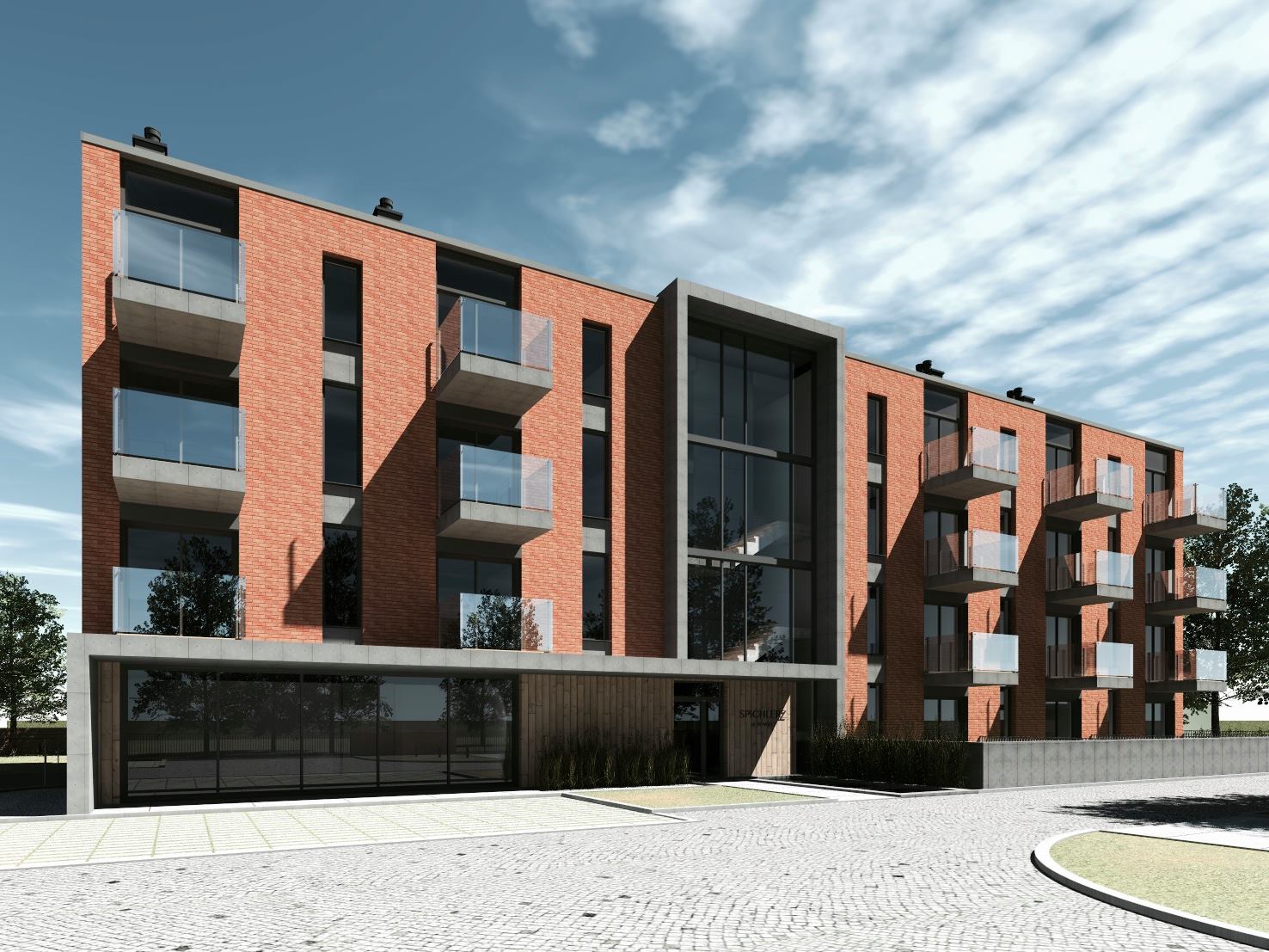 Wizualizacja budynku mieszkalnego