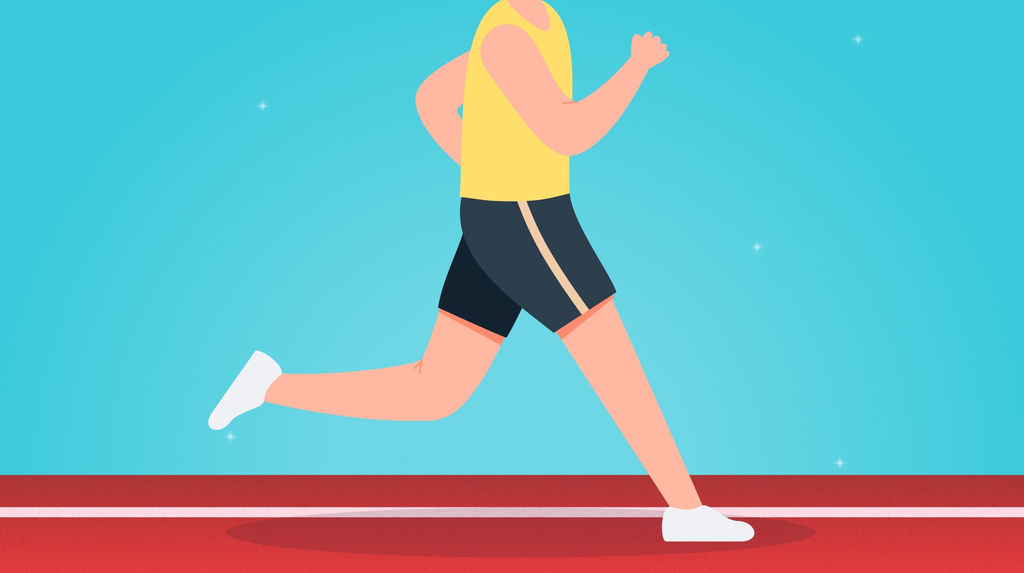 I didn't have to run the same race