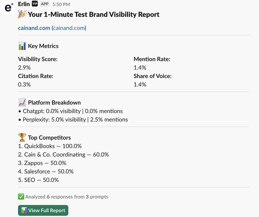 AI visibility real world example