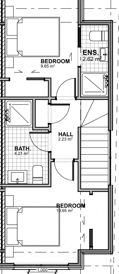 Type A first floor plan