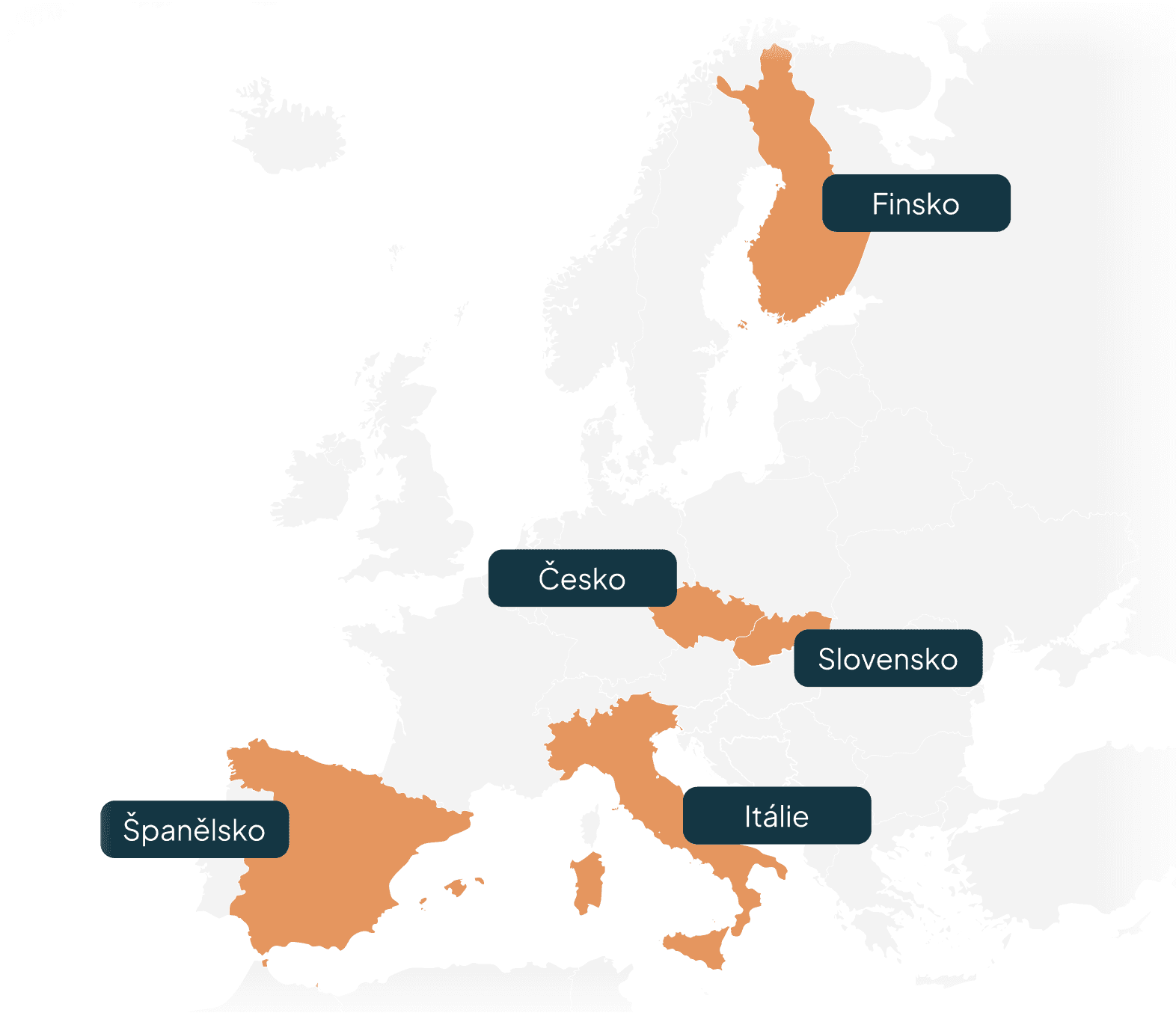 Mapa působení Axelor