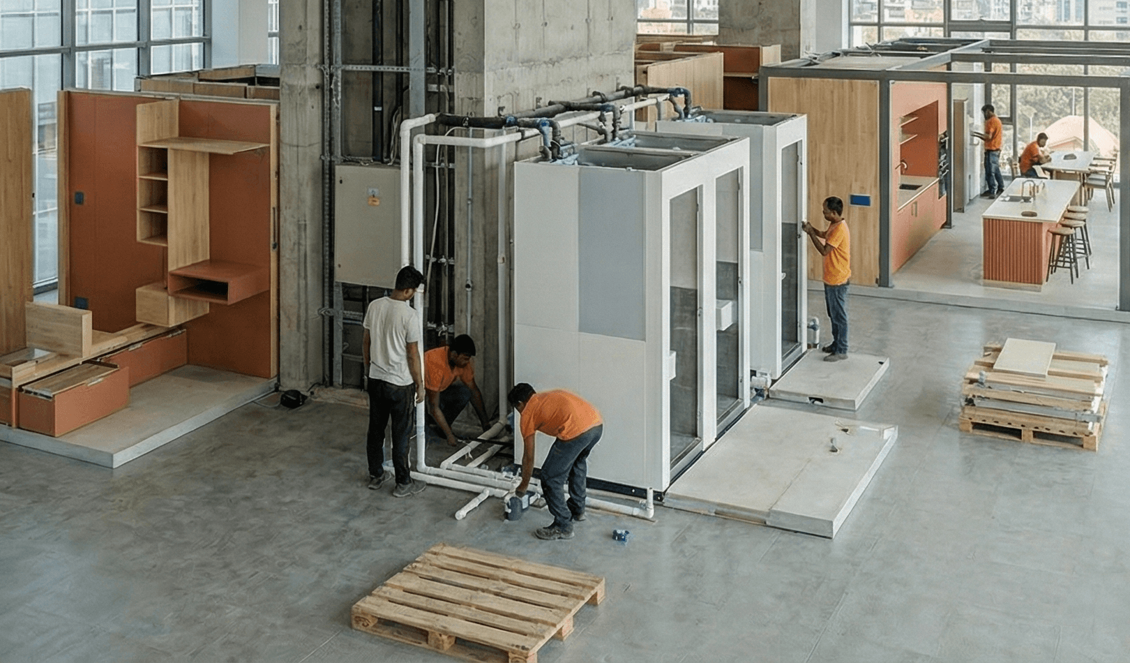 unknown person sitting on blue couch