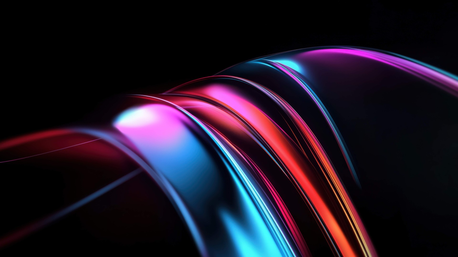 Abstract waves with dark background