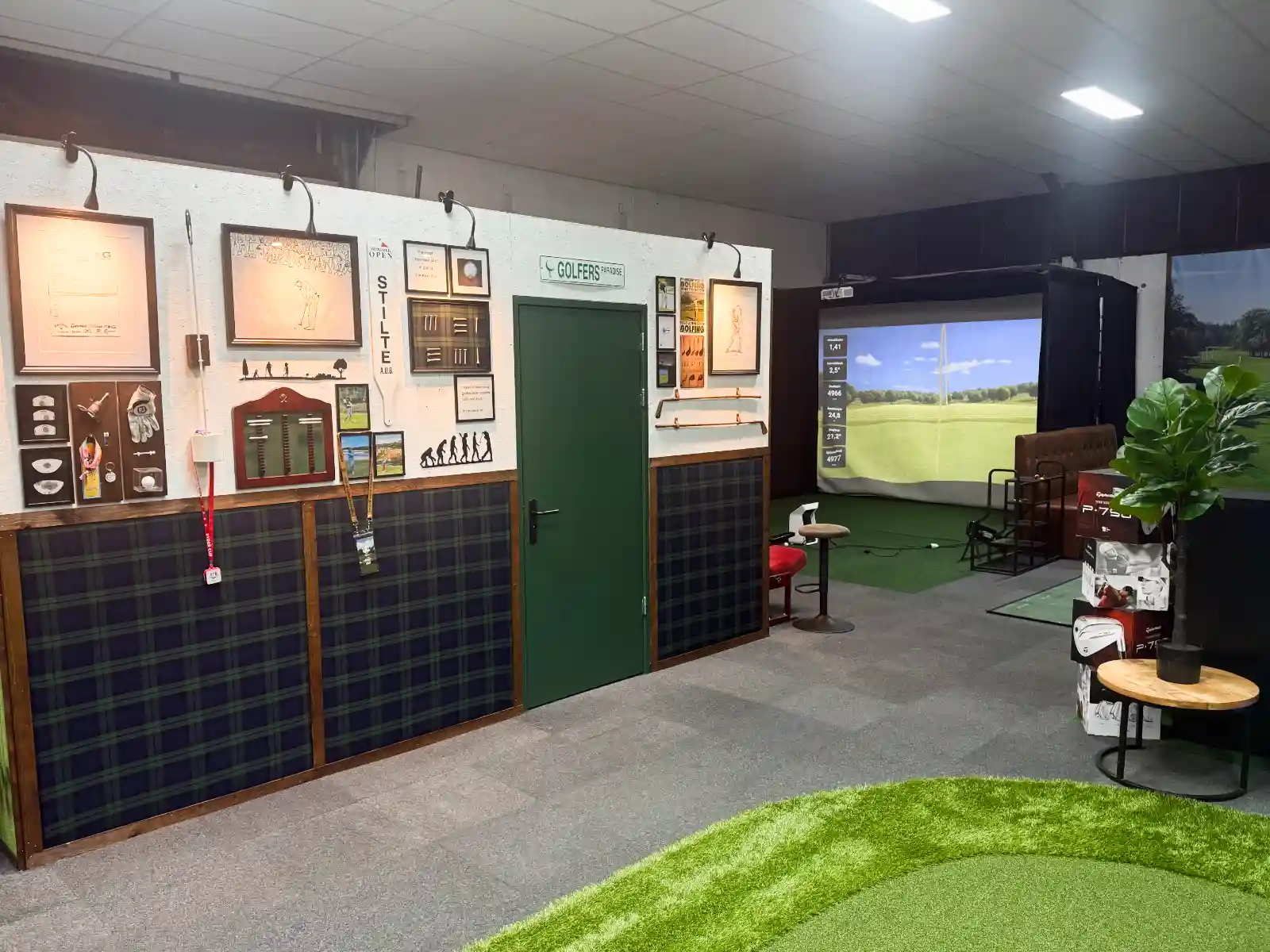 indoor-golf-simulator-vintage-interior-engel-golf-heilo