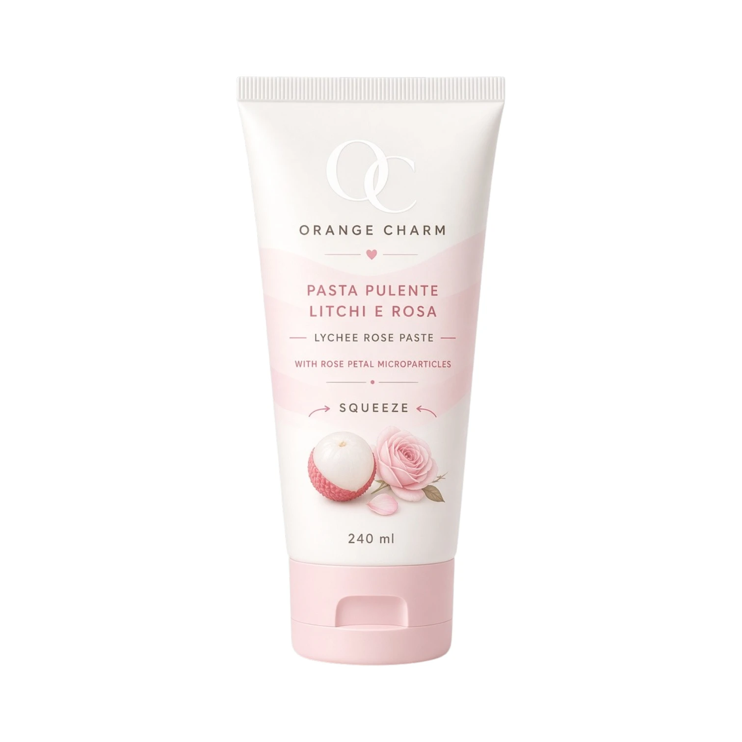 Private label body scrub in tube packaging