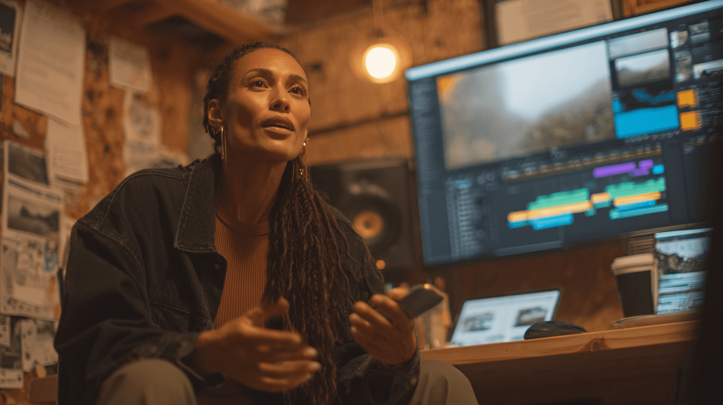 Content creators processing YouTube or uploads