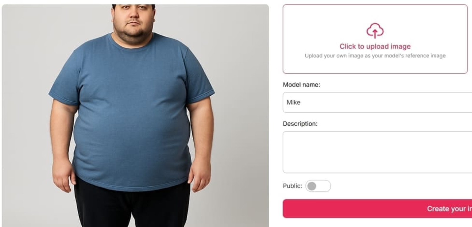 fat man lose weight model