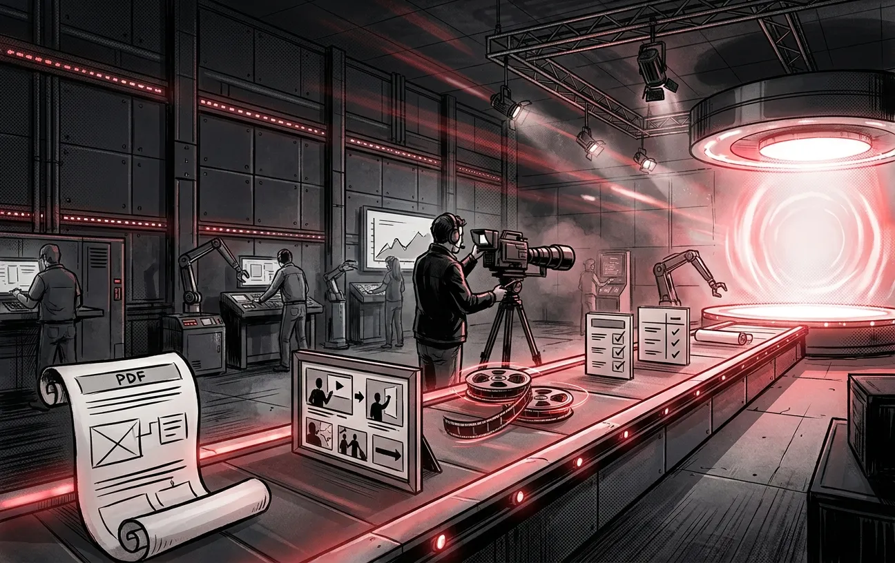 AI-driven studio by RockN' Socials, showcasing digital marketing innovation.