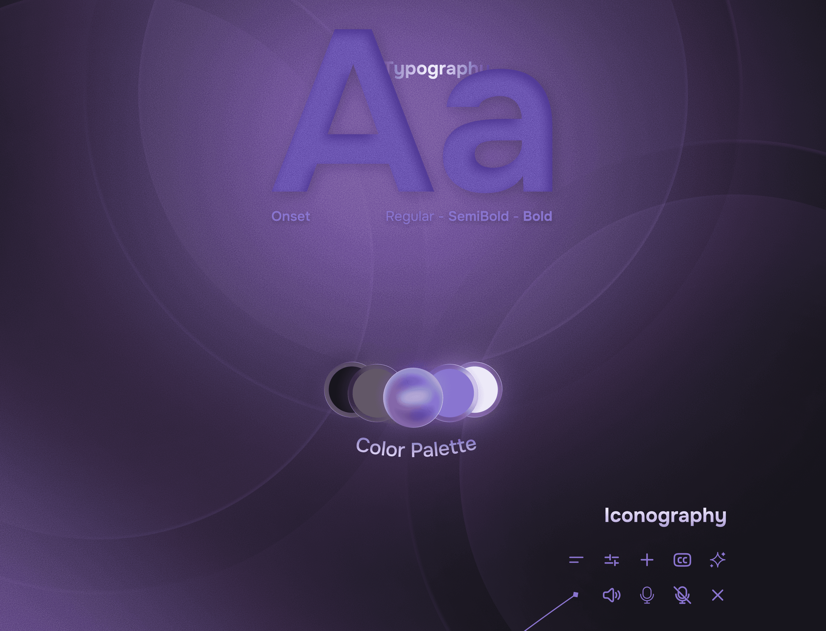 project typography and colors