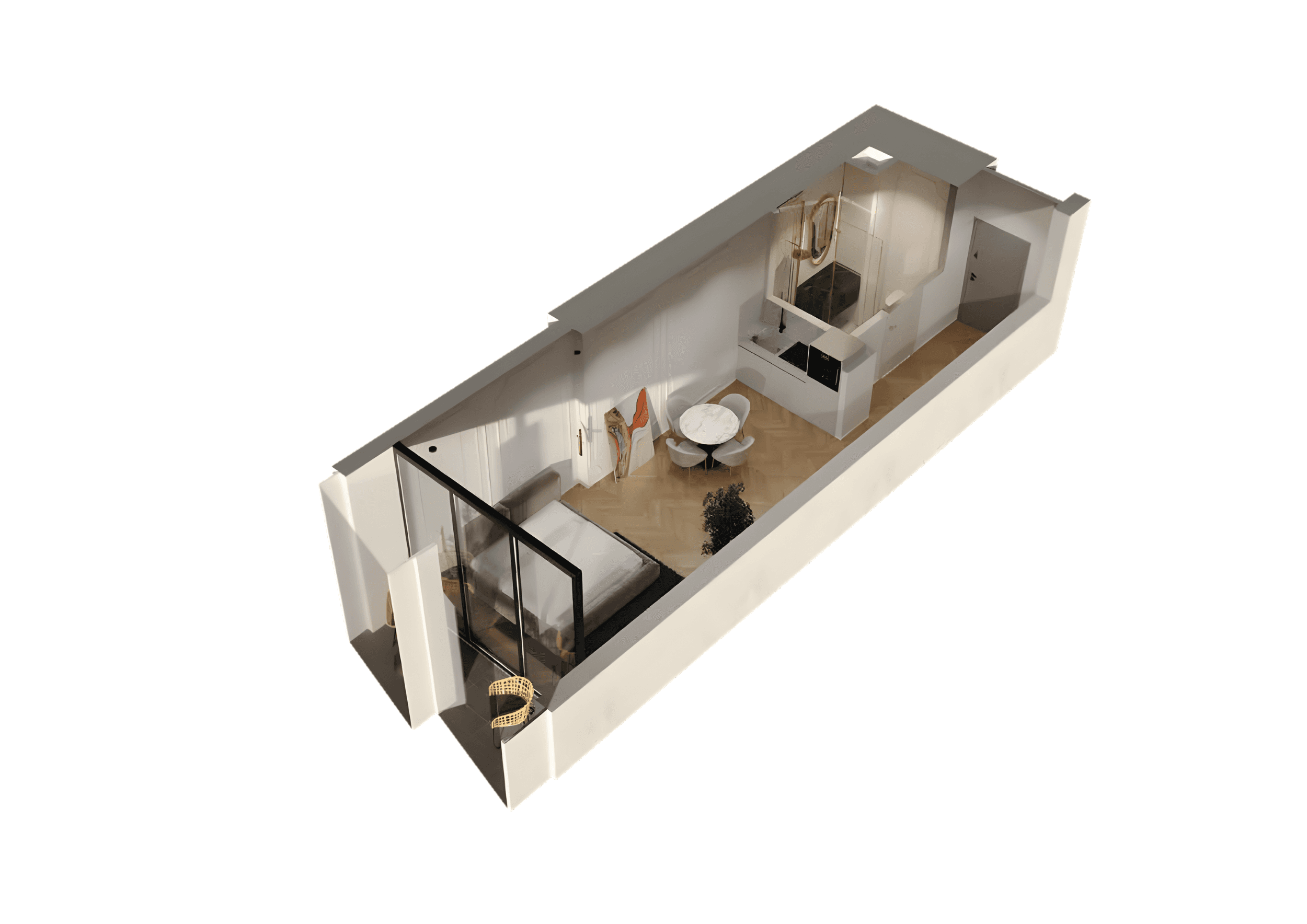 1-Zimmer Wohnung / Studio