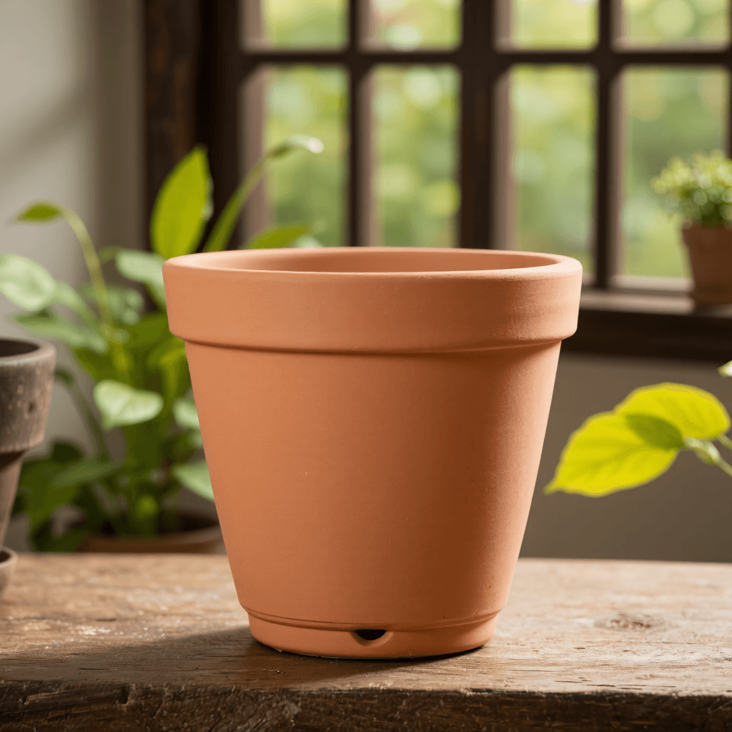 product photography of a flower pot