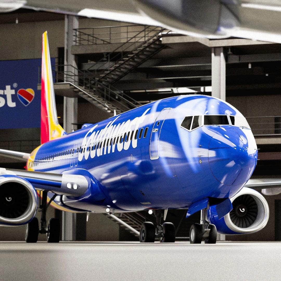 Southwest Airlines VR Plane in Hanger