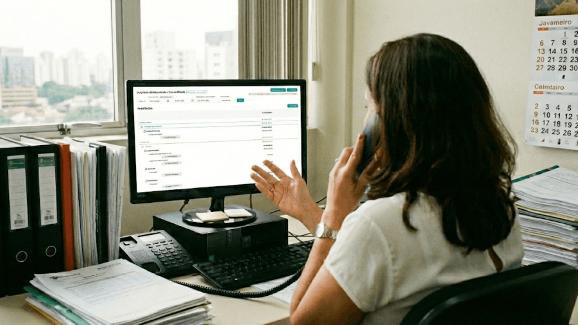 Relatório financeiro rural em laptop com calculadora e documentos para estruturação eficiente de DRE no agronegócio