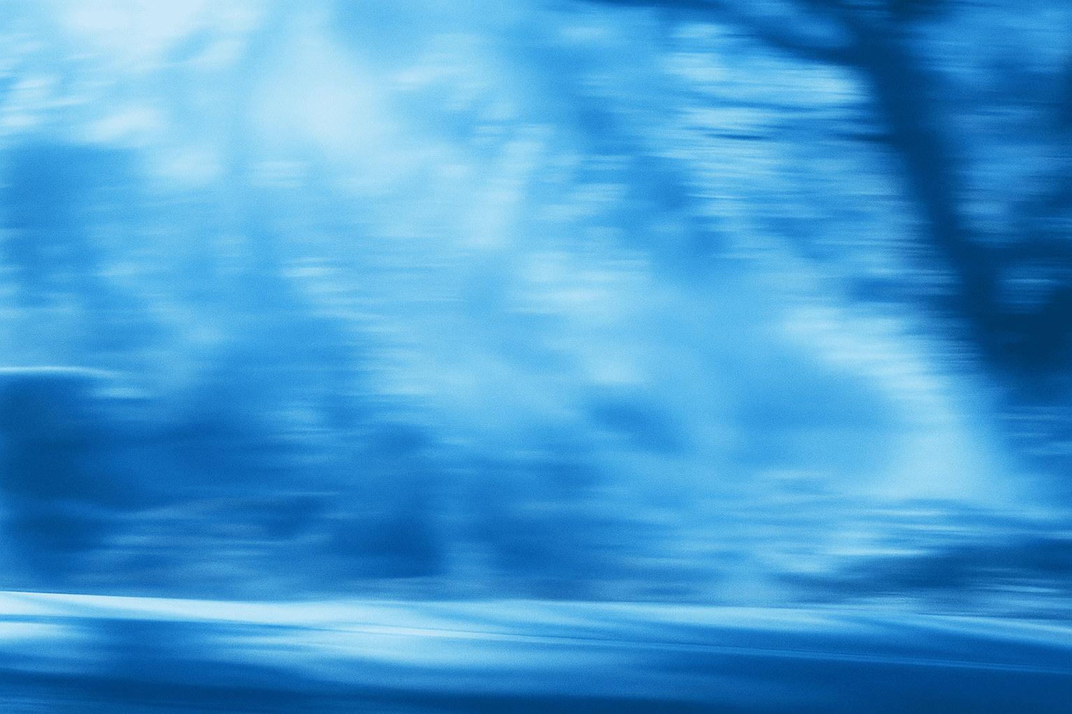 Dynamic picture of a cyclist riding downhill