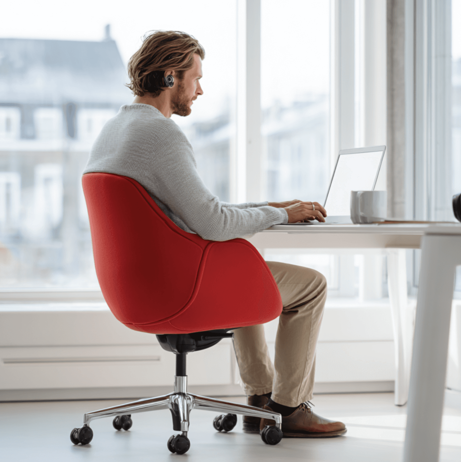 Office discussion scene
