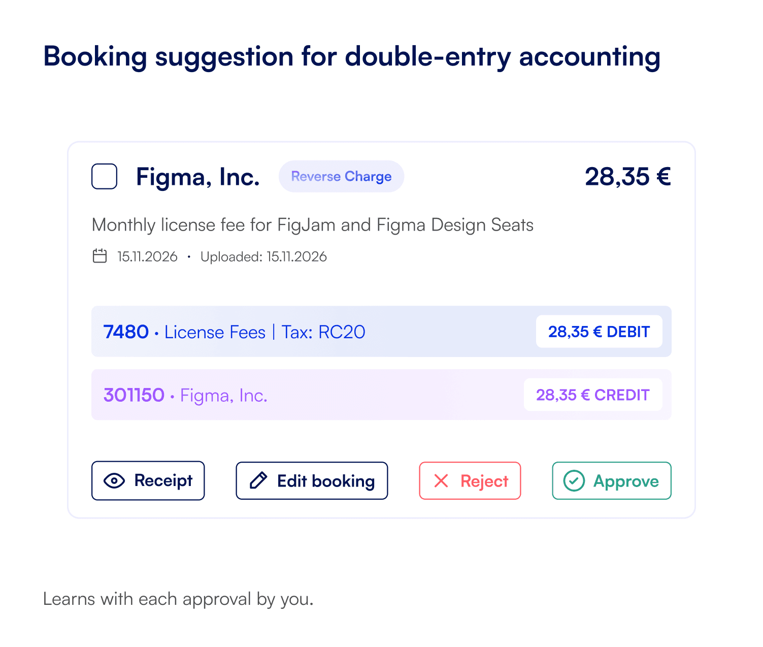 AI module for Journal Entry by Supercount AI