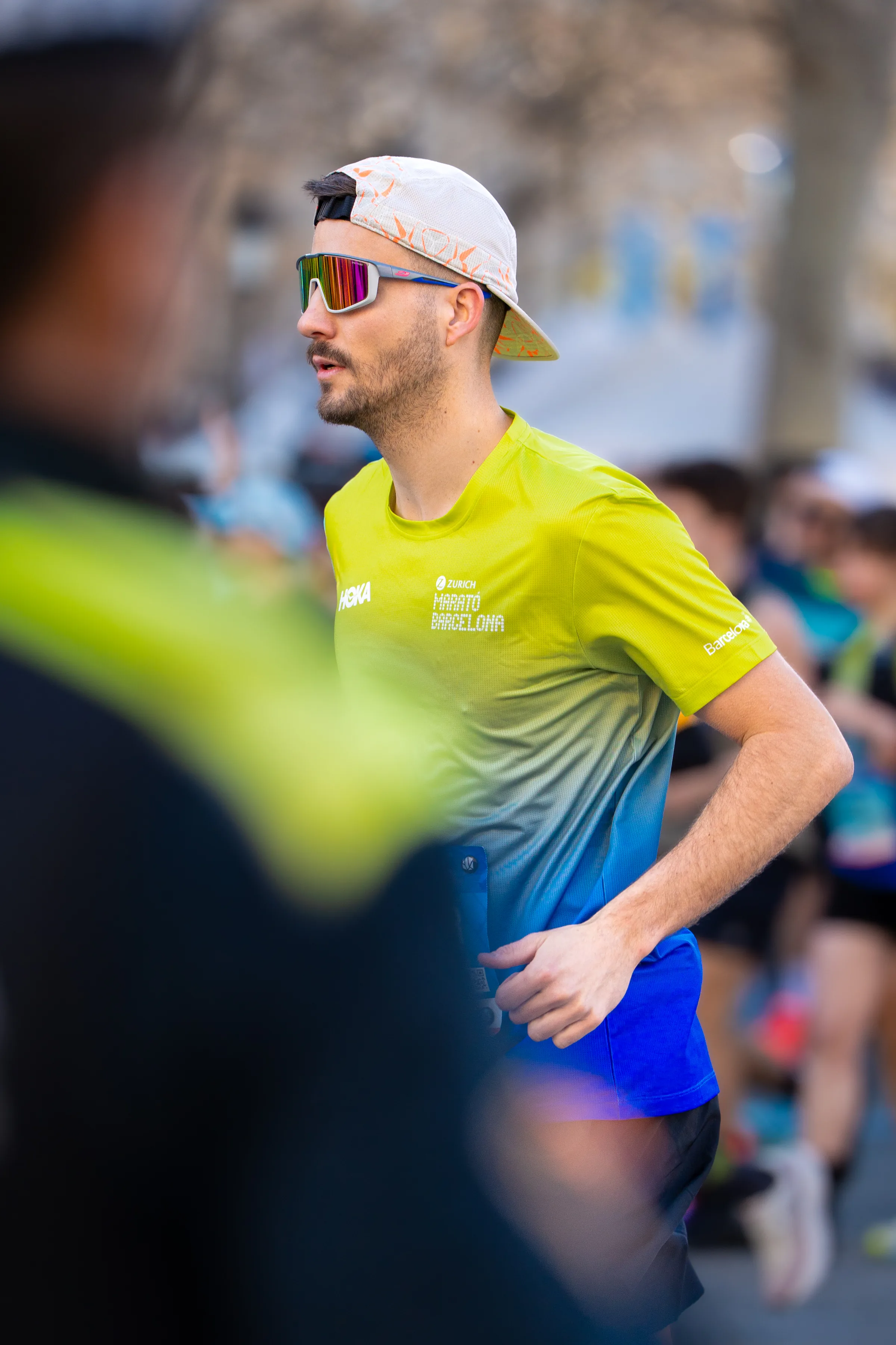 pelotón maratón Barcelona, fotografía deportiva España, running event photograph