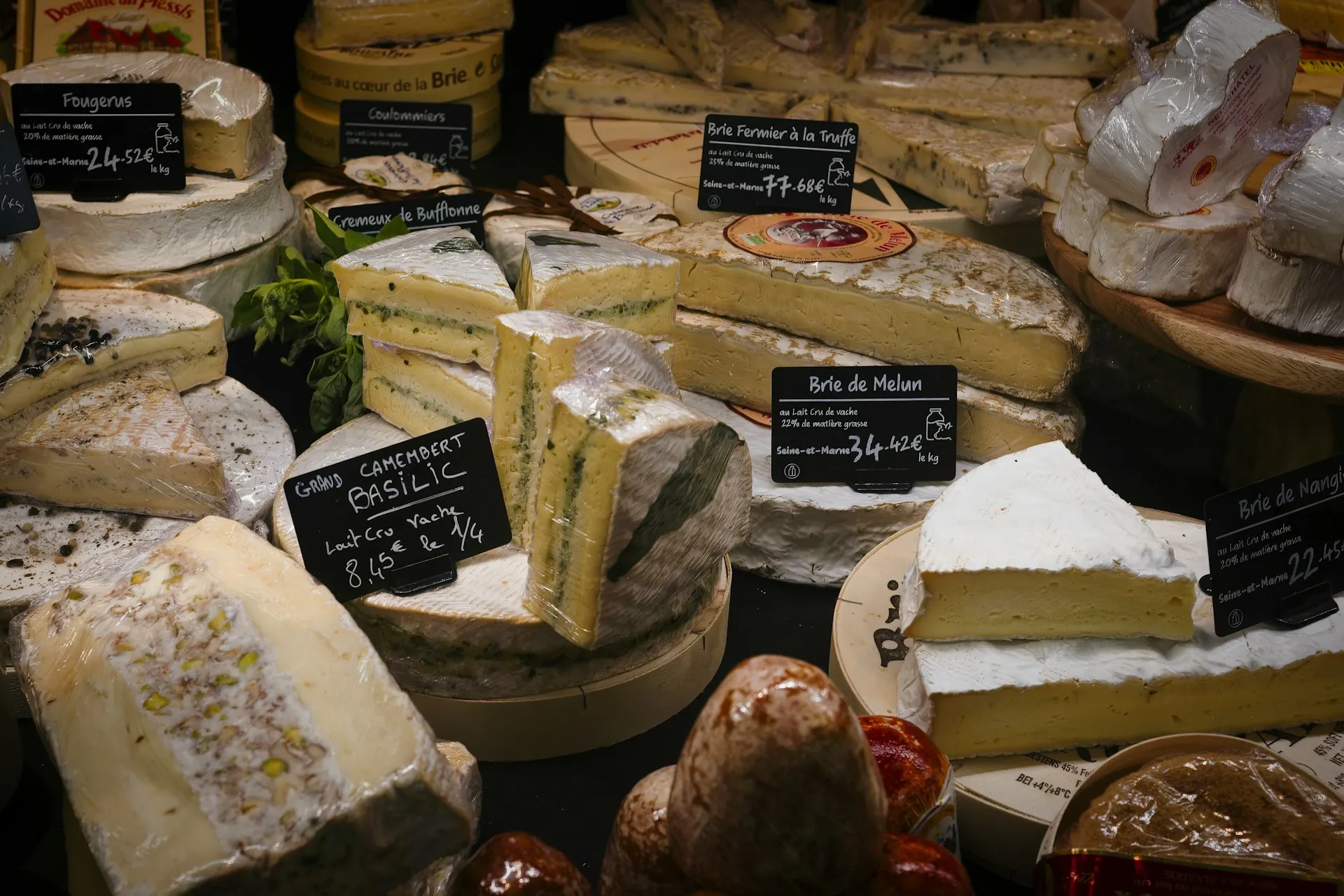 A selection of cheese