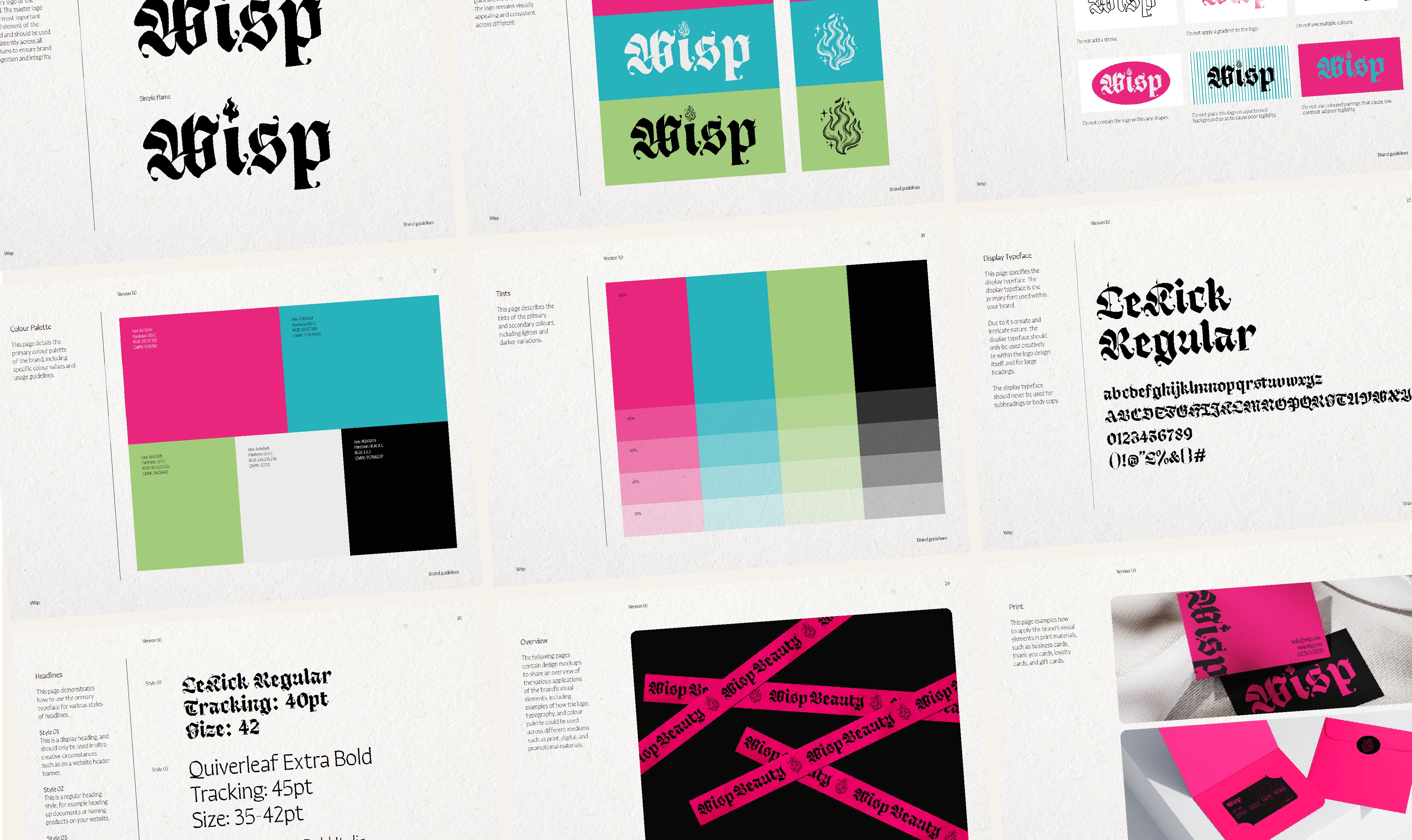 Brand guidelines for beauty and wellness brand