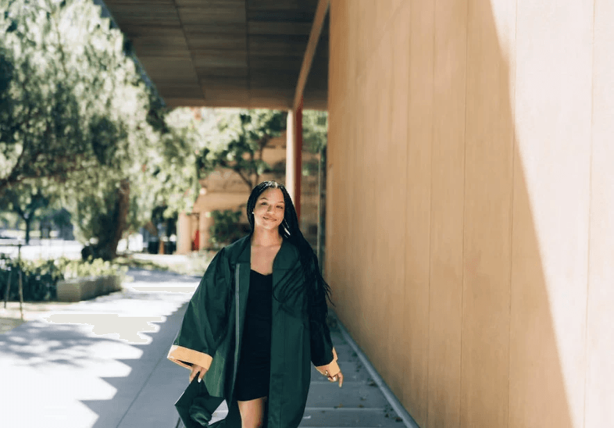 Woman with color palette