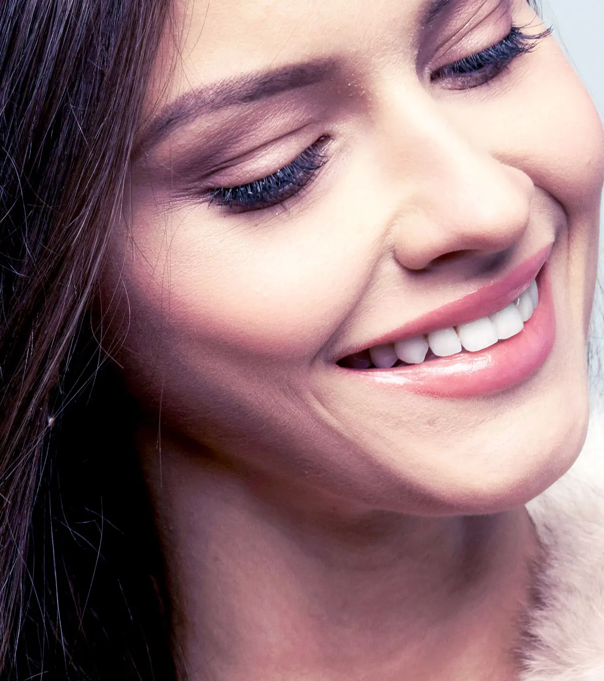 Beautiful woman smiling.