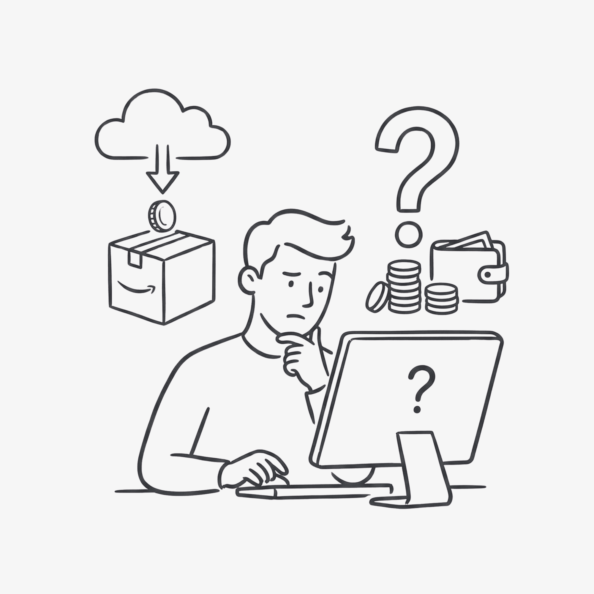 Illustration of a broken or unclear progress graph with question mark, symbolizing lost momentum and unclear progress.