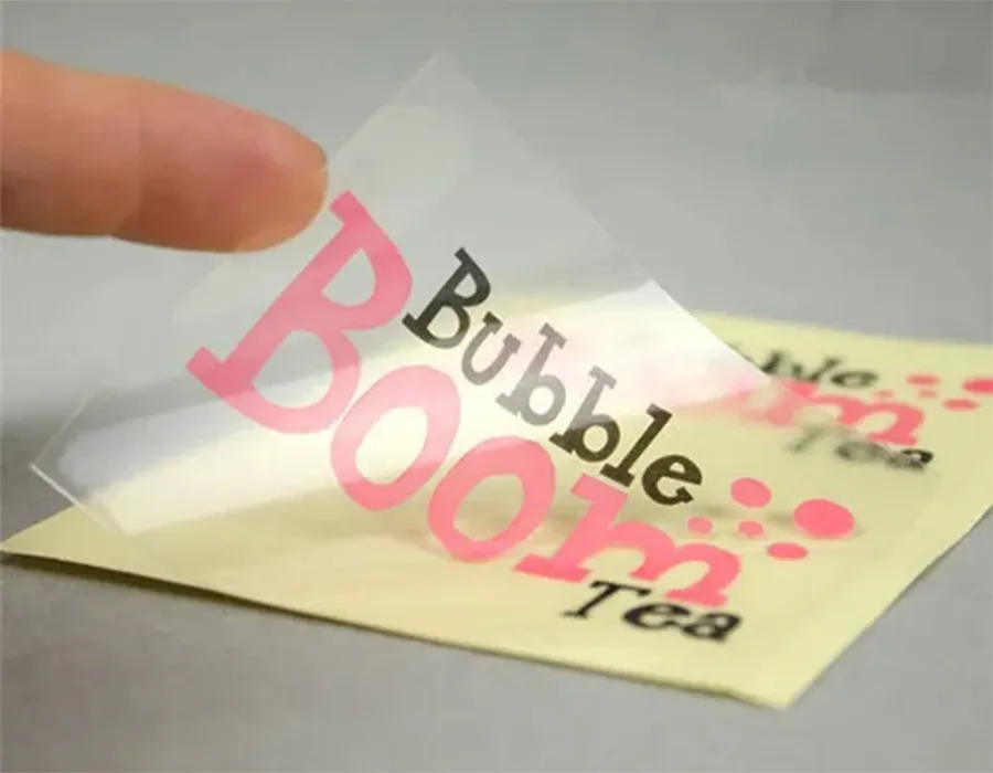 Clear sticker