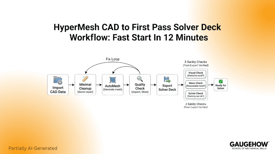 HyperMesh CAD to solver deck workflow