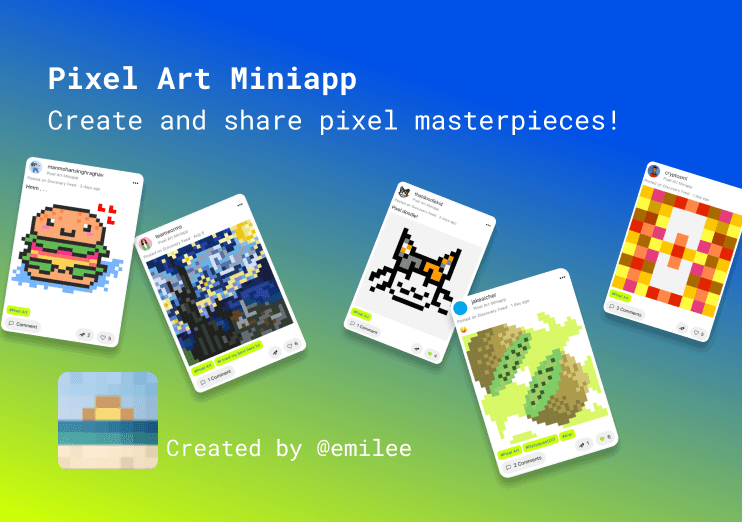 Create and share pixel masterpieces!