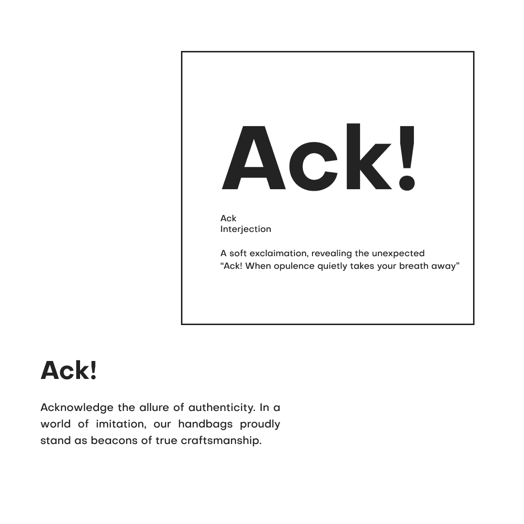 Minimal brand typography expressing confidence