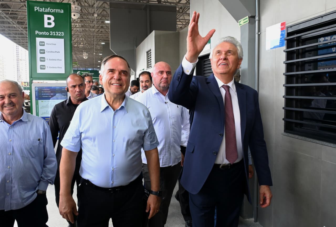 Mabel, ao lado do governador Ronaldo Caiado