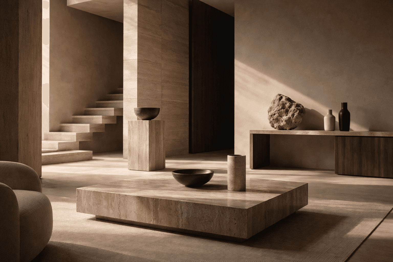 A bedroom with a bed and a night stand