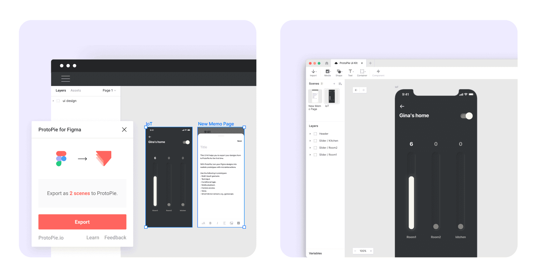 exporting scenes from figma to protopie via the protopie plugin