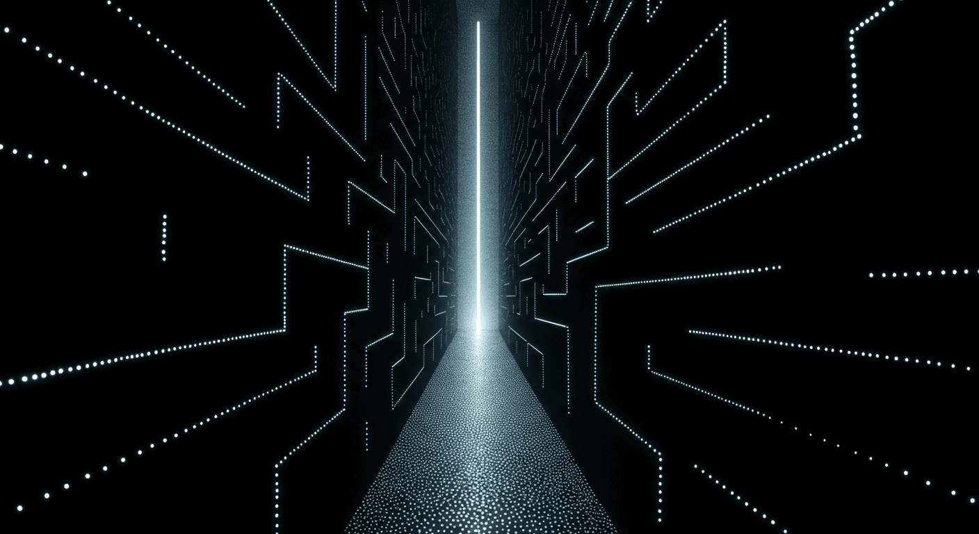 Concept: A clear route cutting through complexity.
Elaboration: Picture an overhead view of a sprawling labyrinth with twisty corridors and dead ends. Yet one path gleams like a ribbon of light, slicing directly from entry to exit. It feels less like navigation and more like being led by an unseen hand—every twist anticipated, every barrier dissolved—so that what once felt impossible suddenly becomes a single, unbroken journey.
