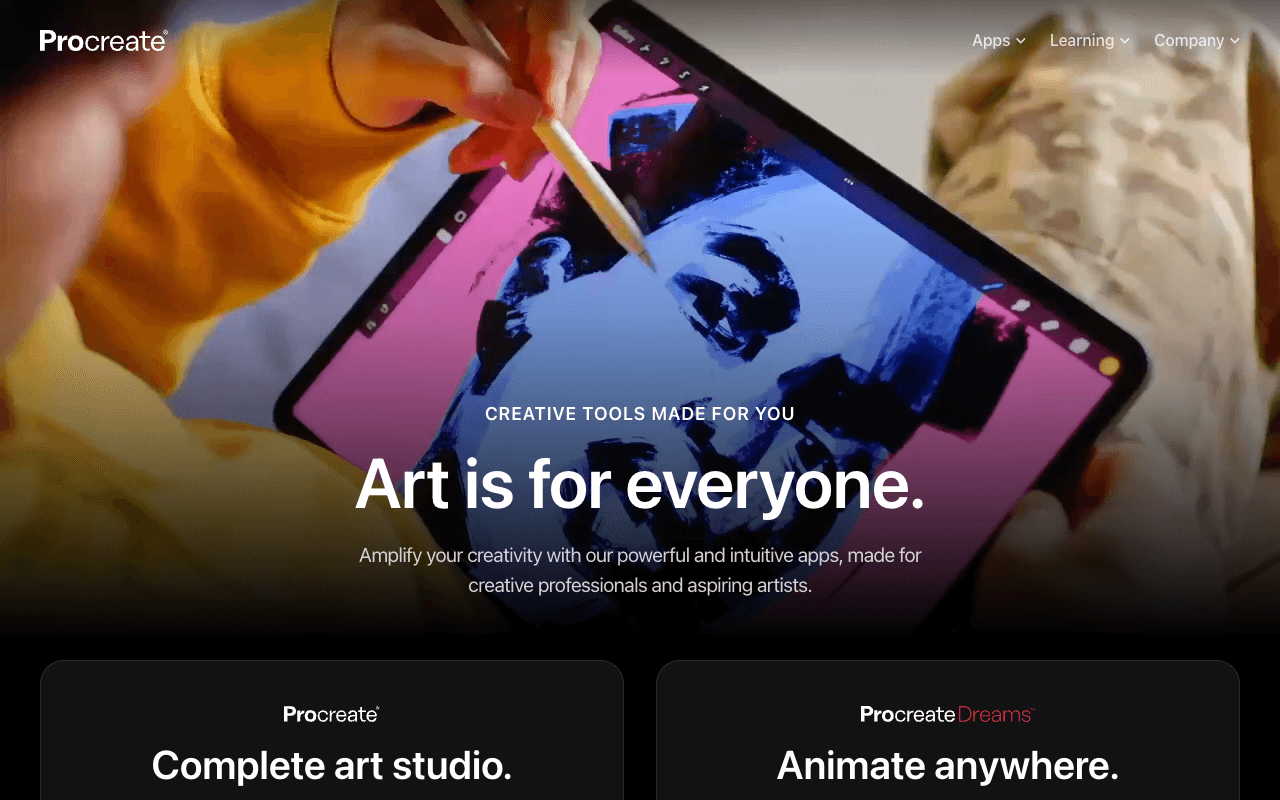 Procreate екранна снимка