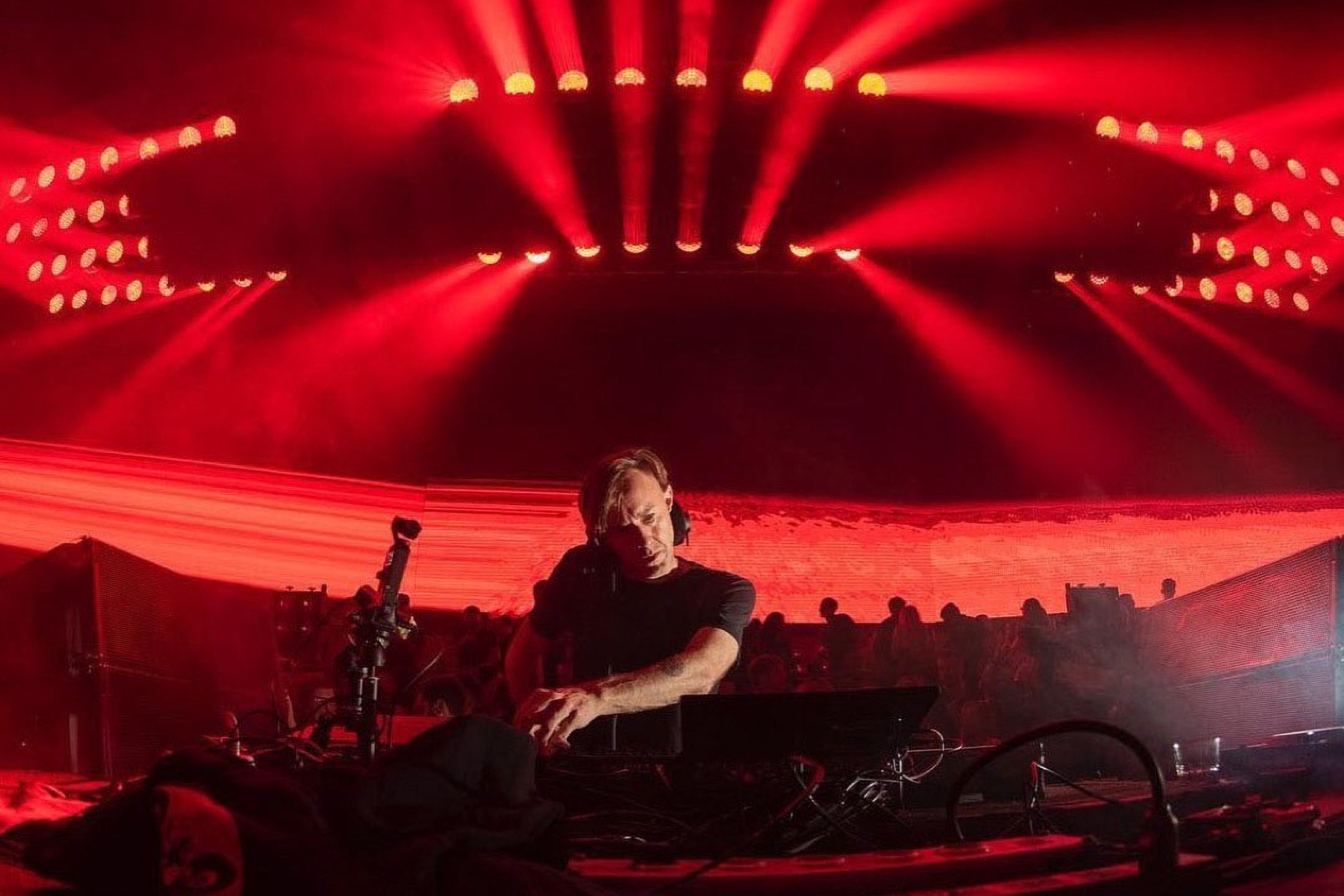 Richie Hawtin performing at Luna Park, Buenos Aires, 2022. Photo by Walter Paz