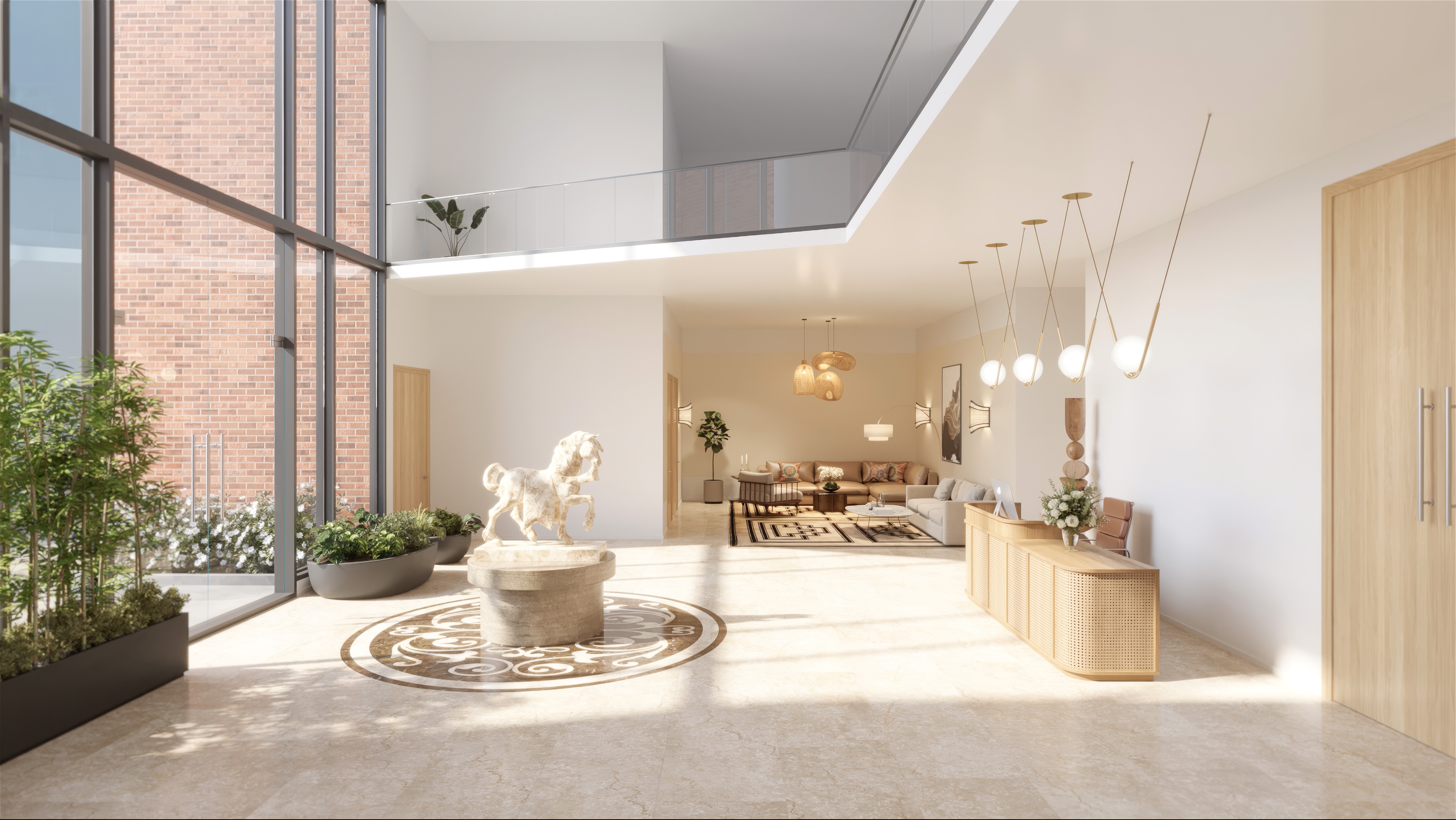 Aerial view of a winding road cutting through rocky terrain with patches of grass.